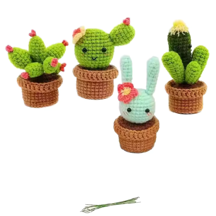 amigurumi de cactos e suculentas