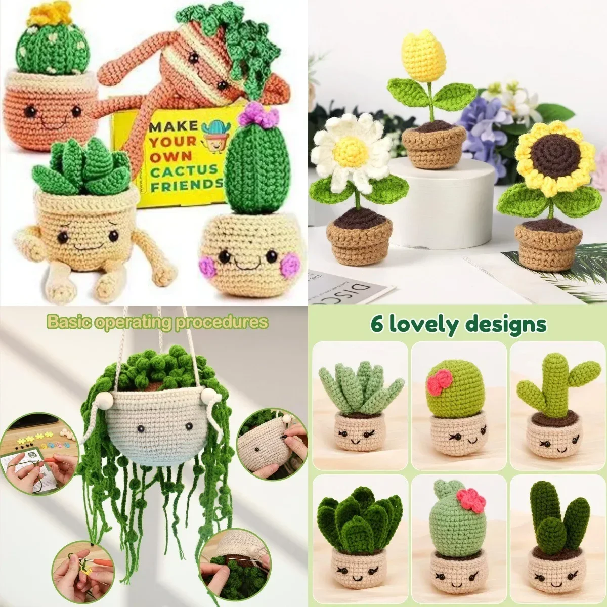 Onde comprar amigurumis de cacto e suculenta prontos