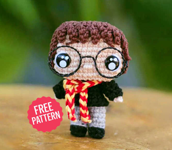 Receitas Gratuitas de Amigurumi Harry Potter para Iniciantes