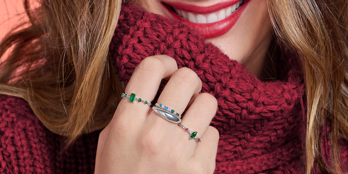 como usar anéis empilhados