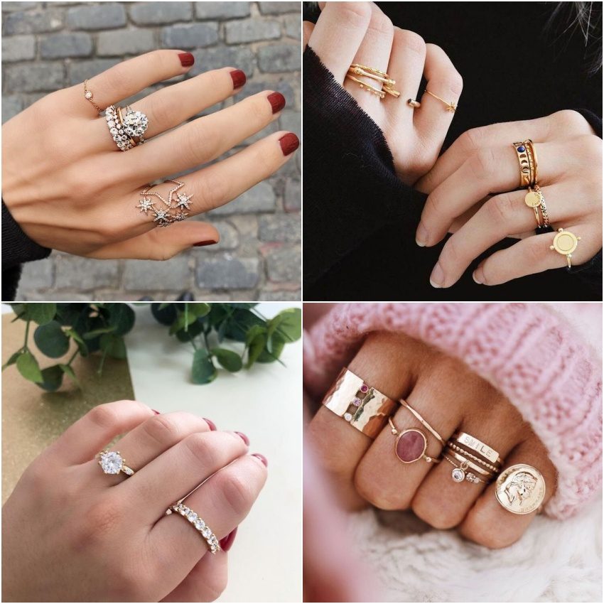 como usar anéis empilhados