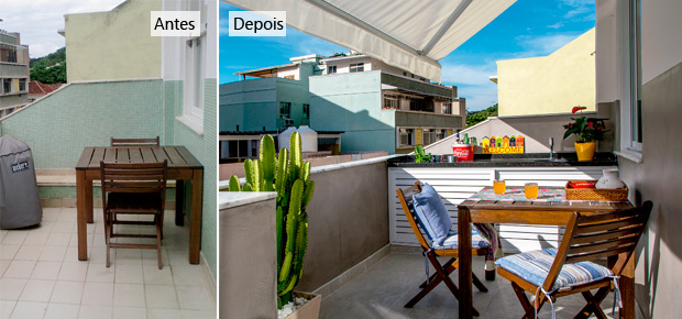 antes e depois varanda gourmet apartamento