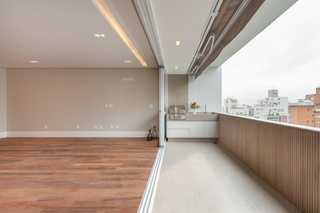 antes e depois varanda gourmet apartamento