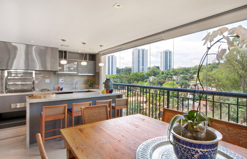 ideias de varanda gourmet para apartamentos pequenos
