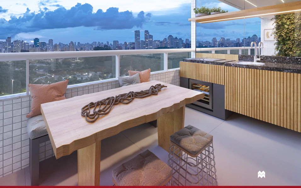 antes e depois varanda gourmet apartamento