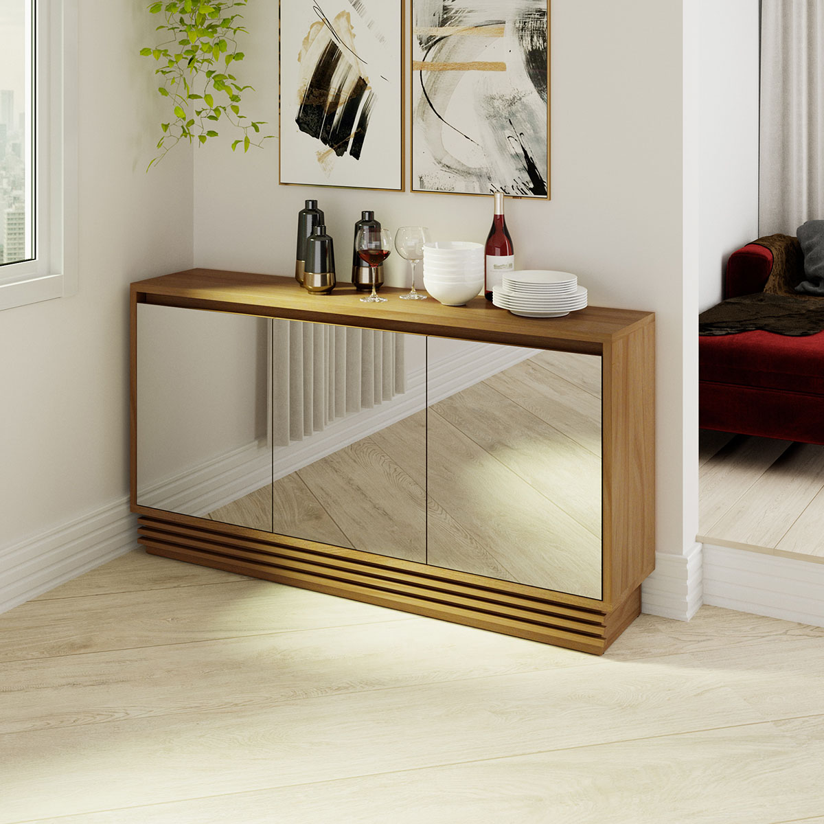 qual a altura ideal para um aparador