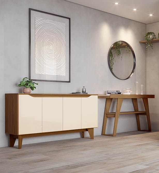 profundidade ideal para aparador de sala de jantar