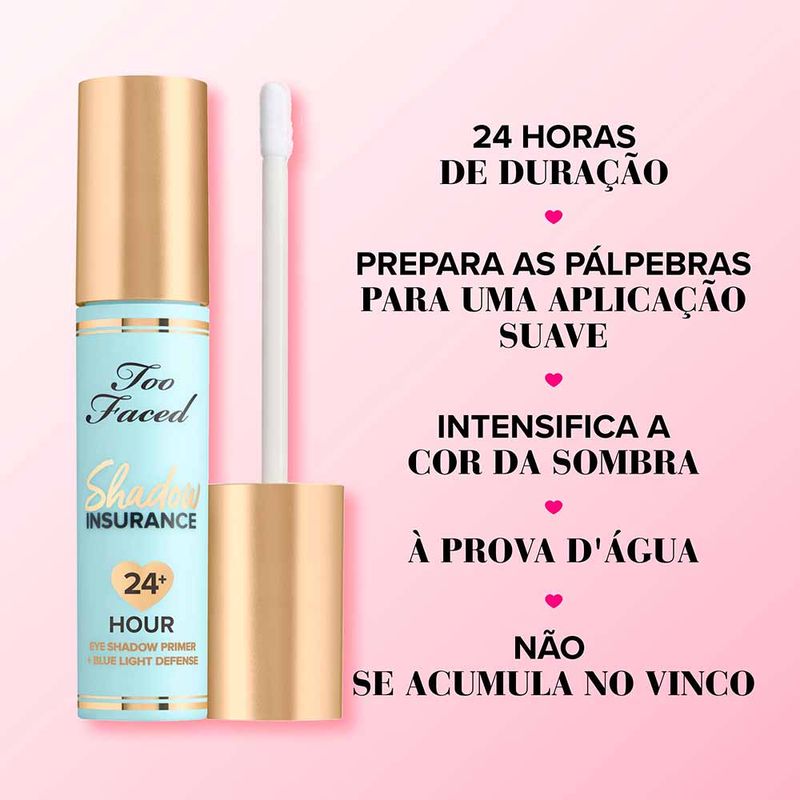 aplicação de primer para sombras.