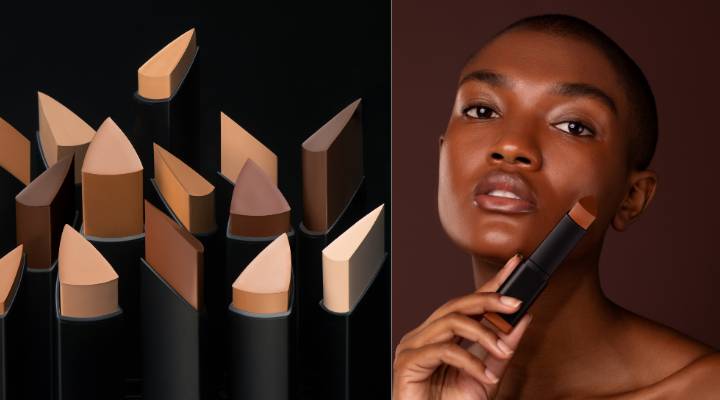 aplicação de sombra em bastão