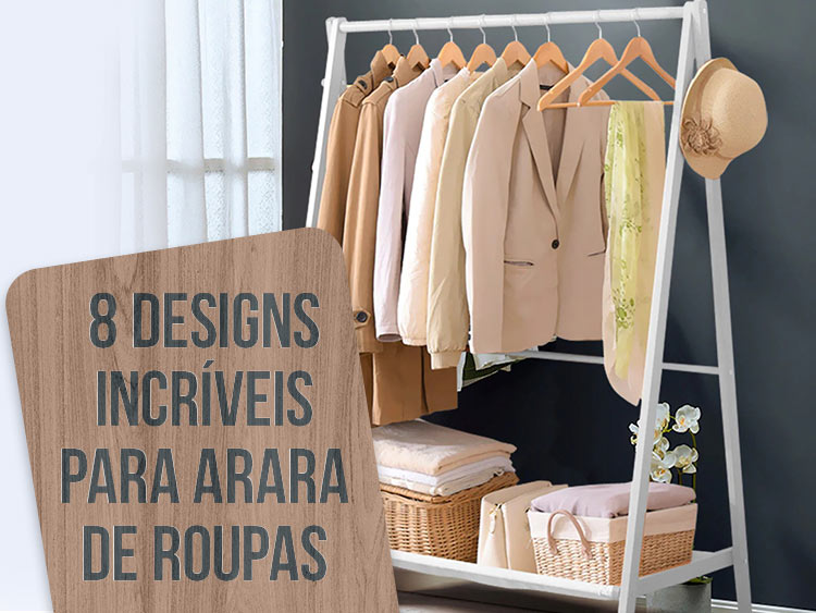 como montar e organizar arara de roupas
