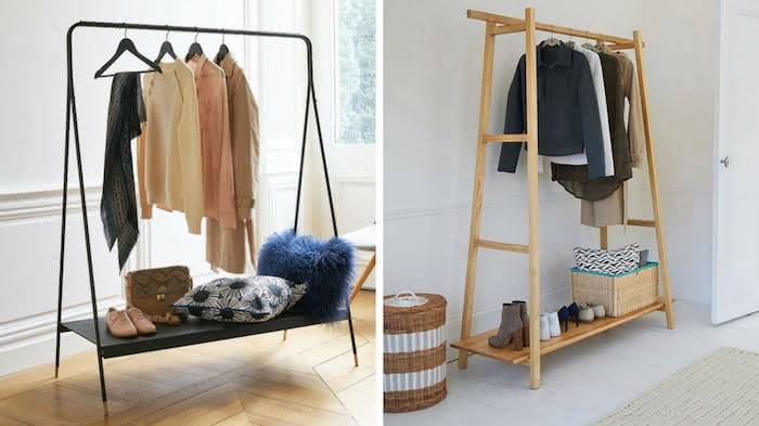 melhor arara de roupas para quarto pequeno