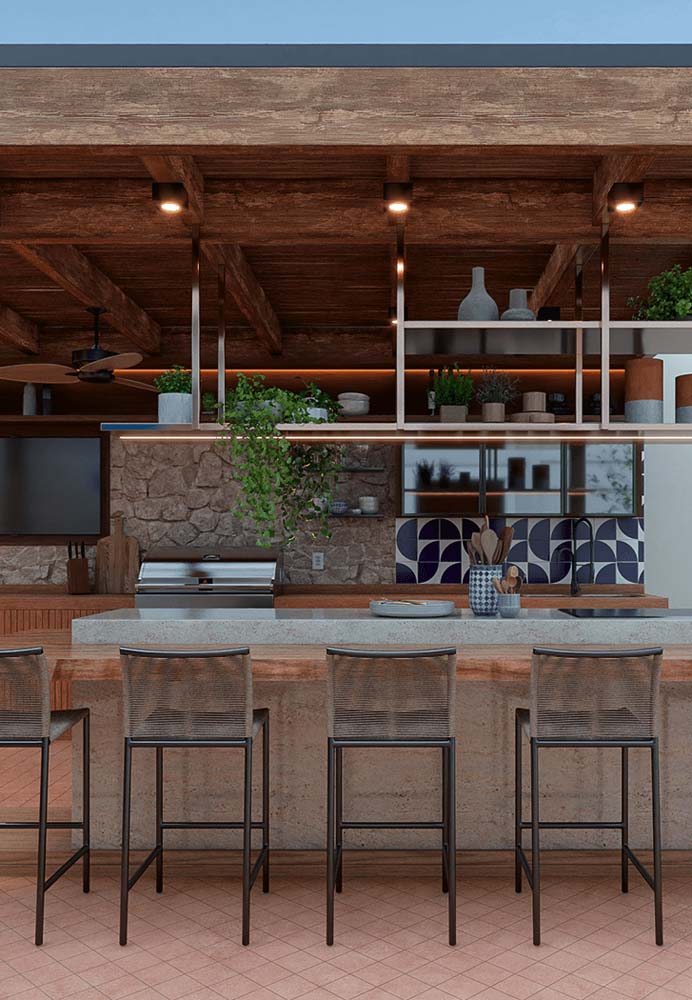 Transforme Seu Quintal: Ideias de Área Gourmet Rústica com Piscina e Jardim