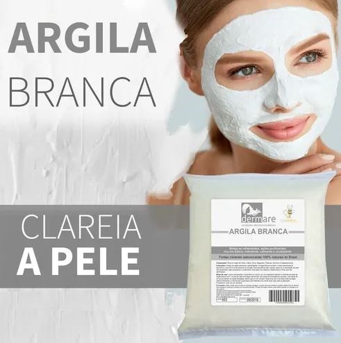 clareamento de manchas com argila branca
