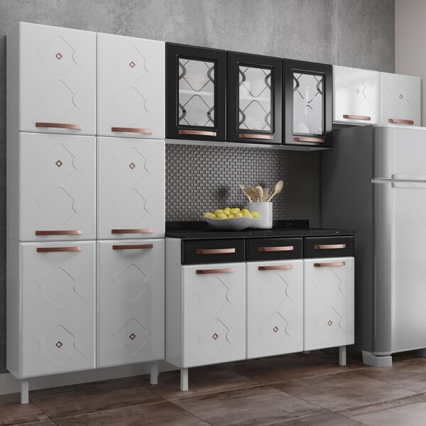 armario de cozinha de aco