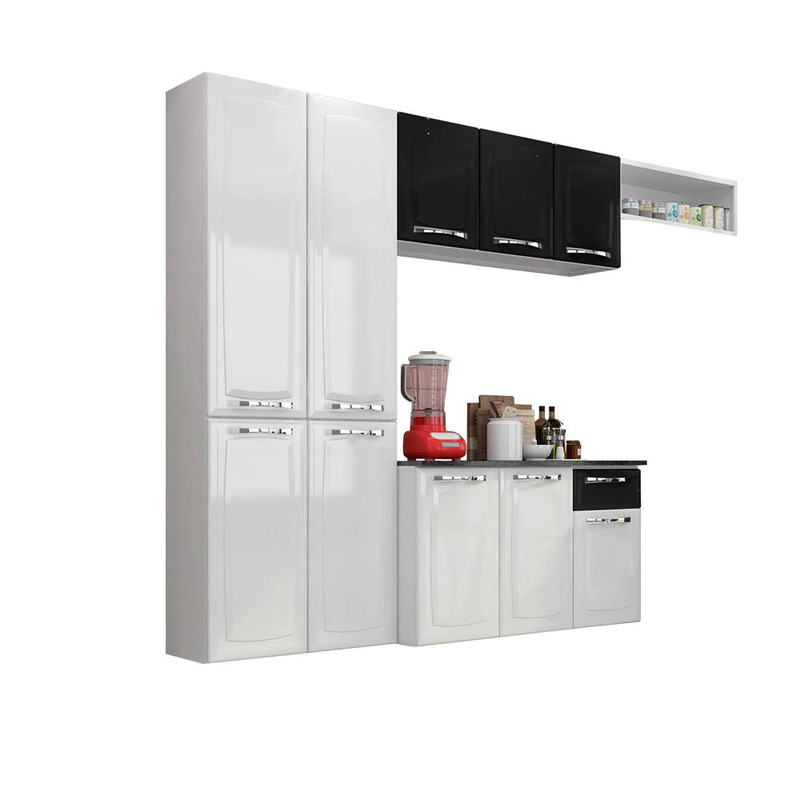 armário de cozinha de aço com 12 portas