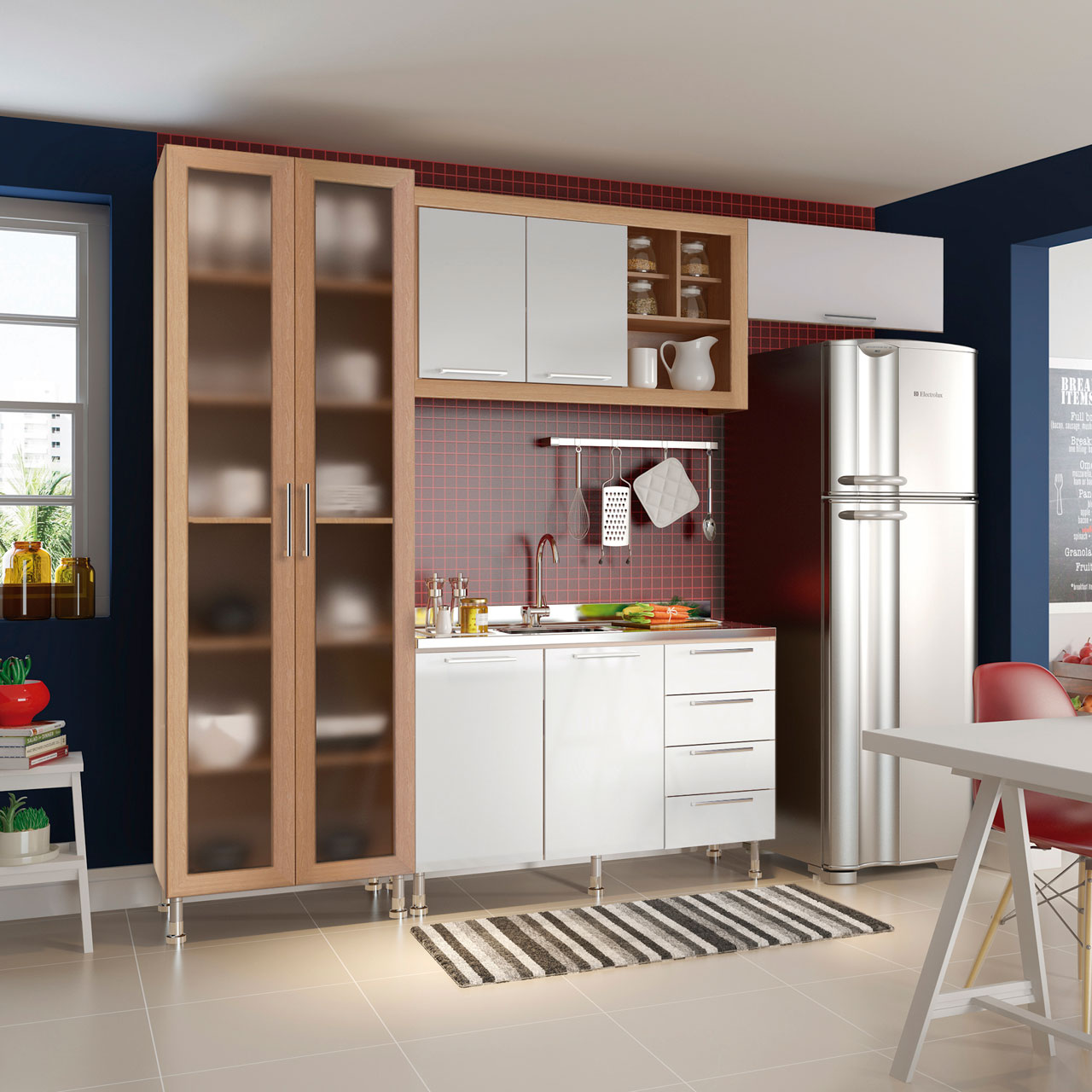 armários aéreos compactos para apartamento