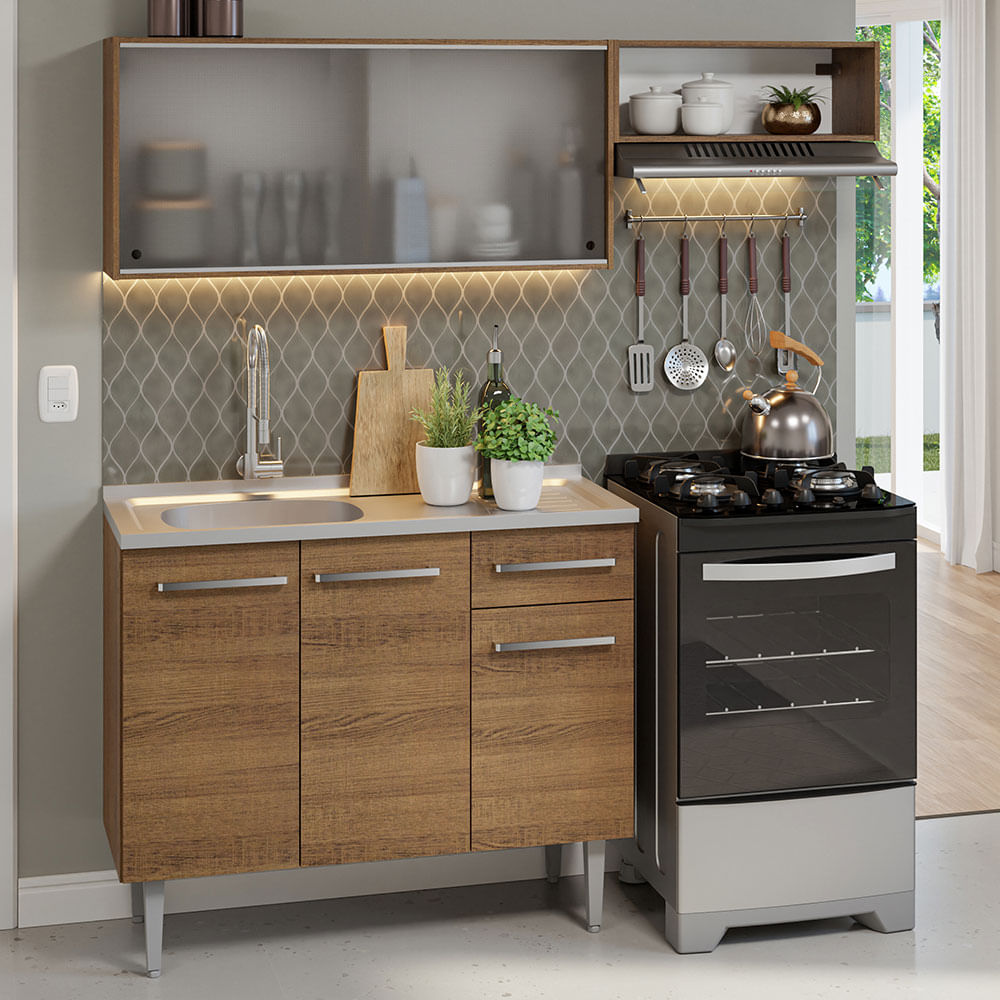 armários aéreos compactos para apartamento