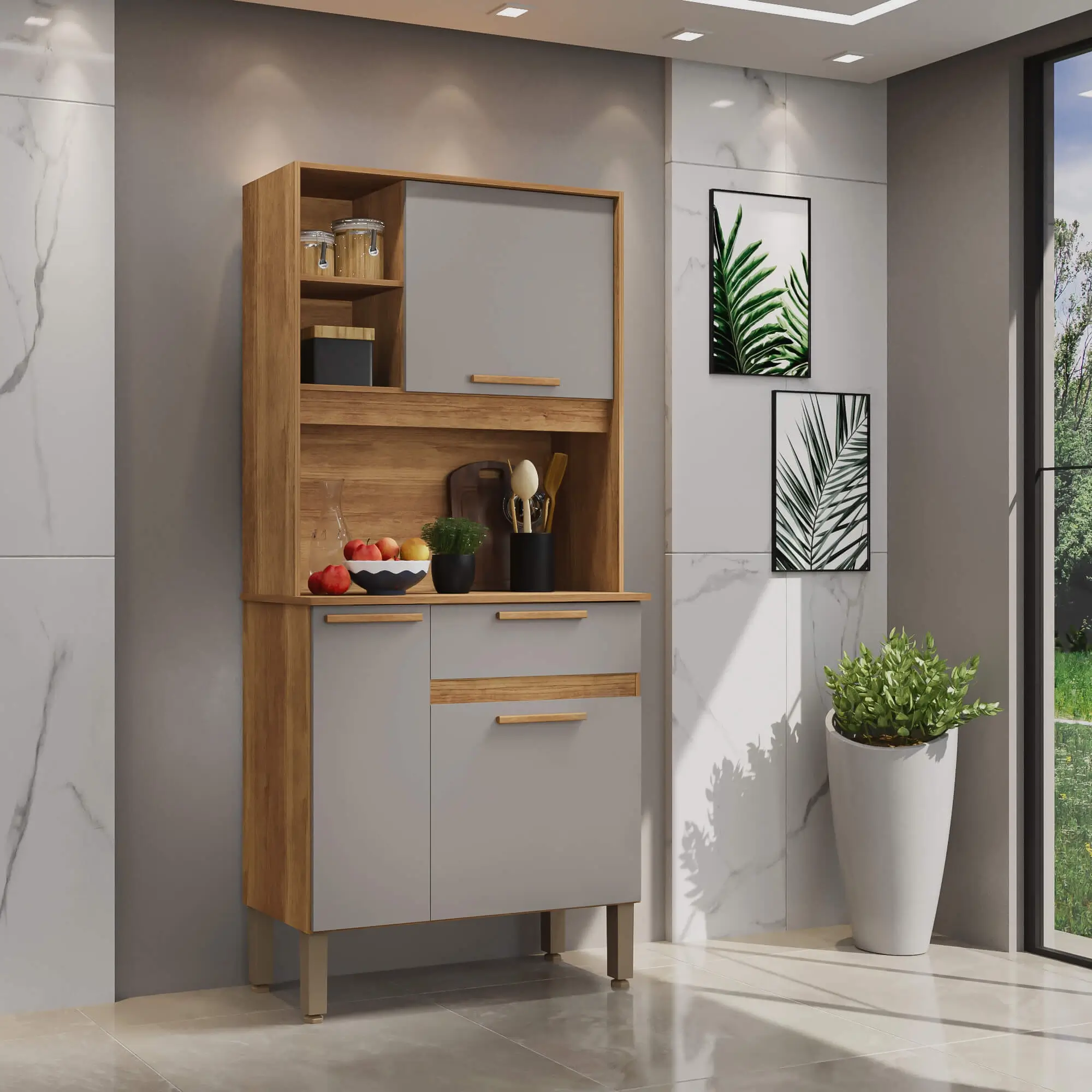 armários aéreos compactos para apartamento