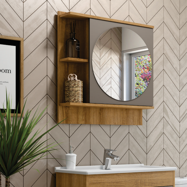 espelheira para banheiro pequeno com nichos