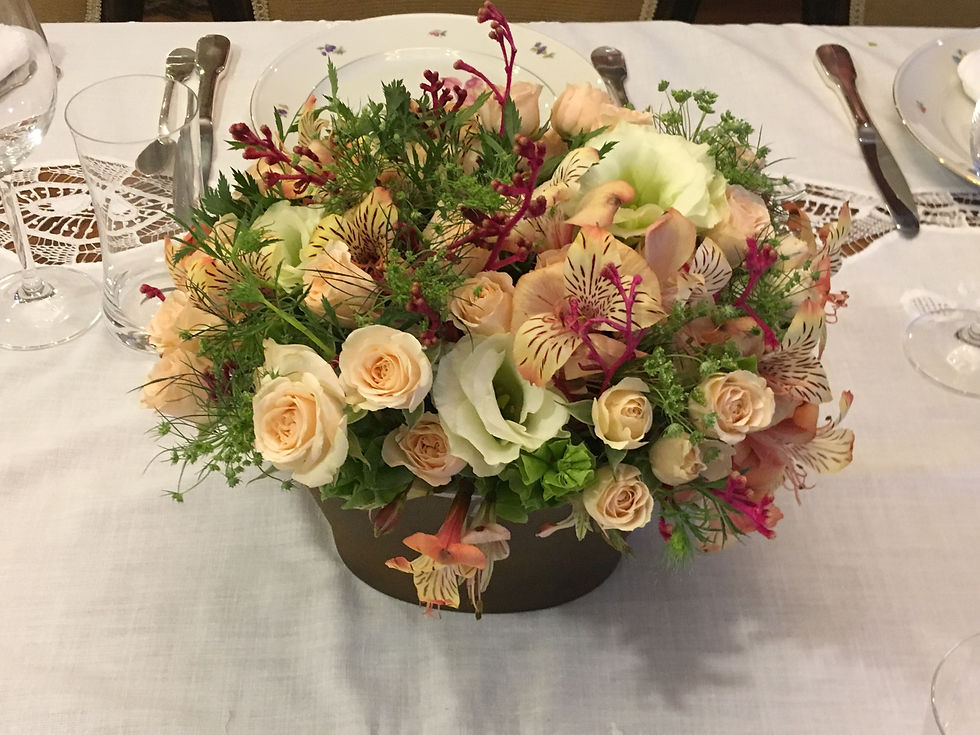 arranjos de flores para mesa de jantar