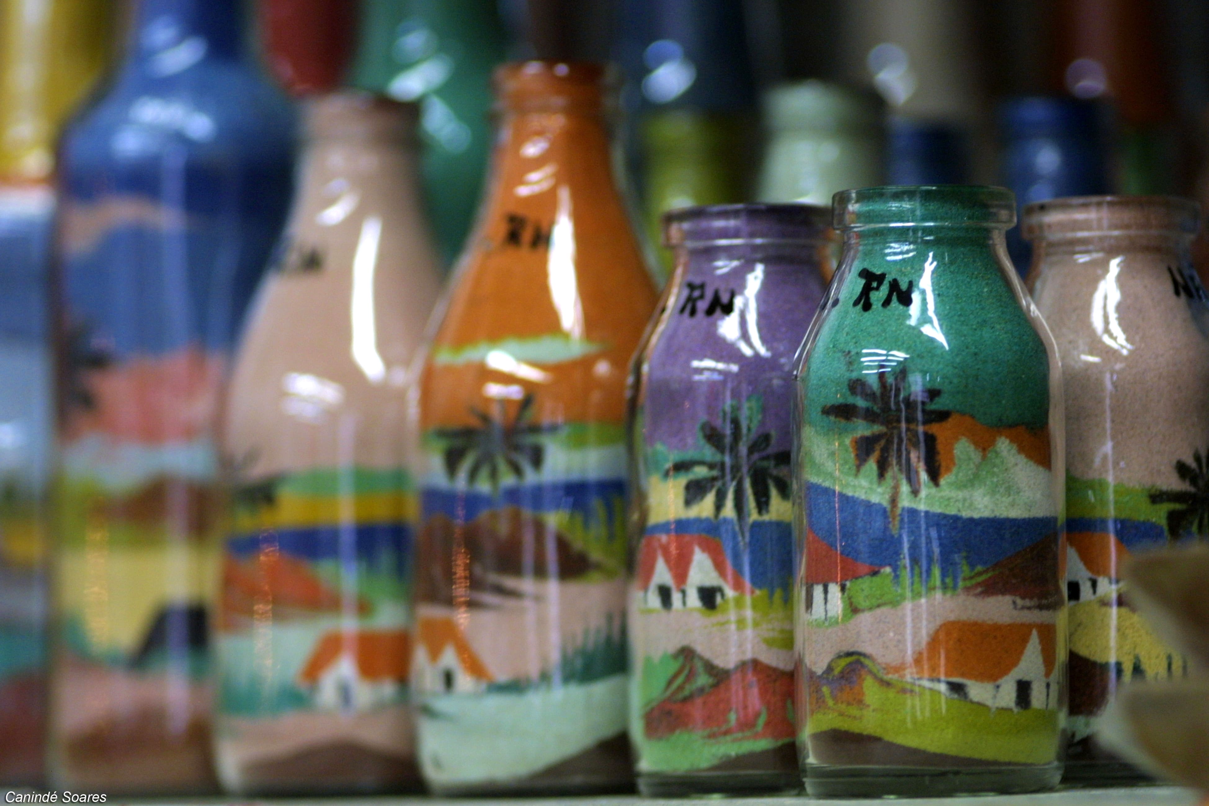 diy areia colorida para decoração