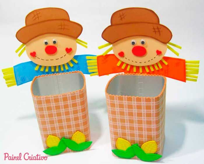 customização de caixas de leite para decoração