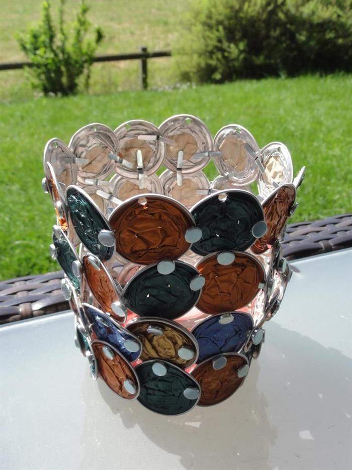 artesanato com cápsulas de café