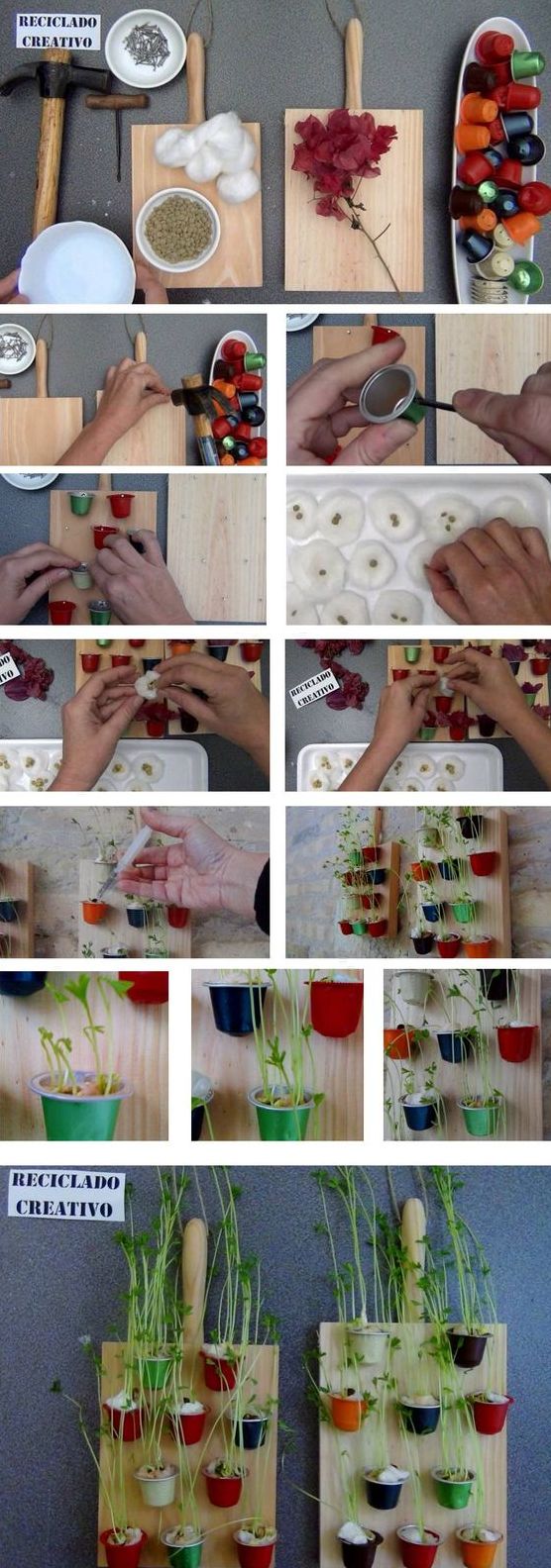 artesanato com cápsulas de café