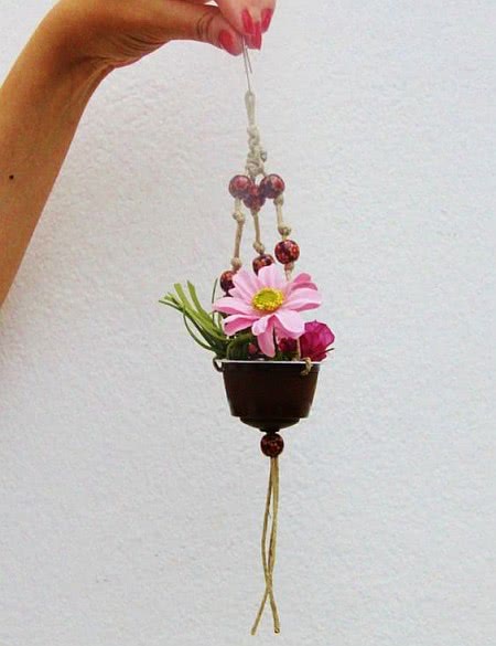 artesanato com cápsulas de café