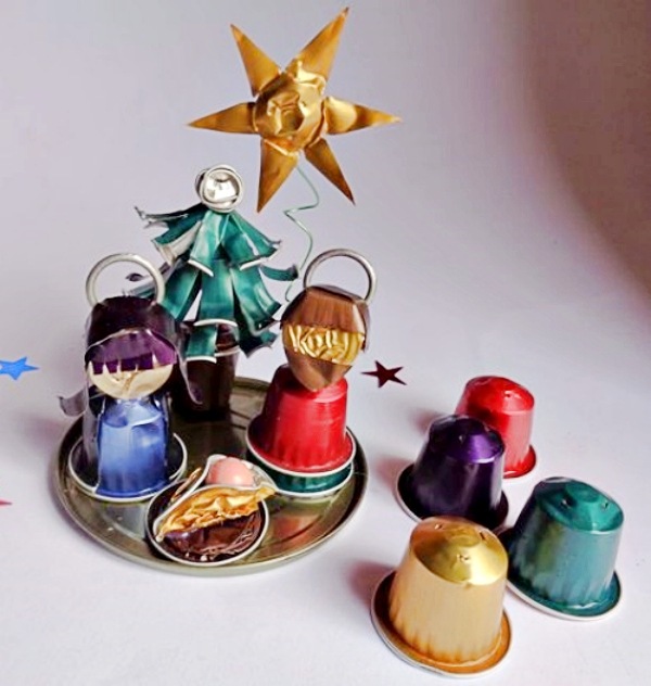 artesanato com cápsulas de café