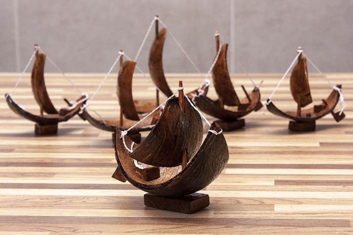 artesanato com coco seco passo a passo