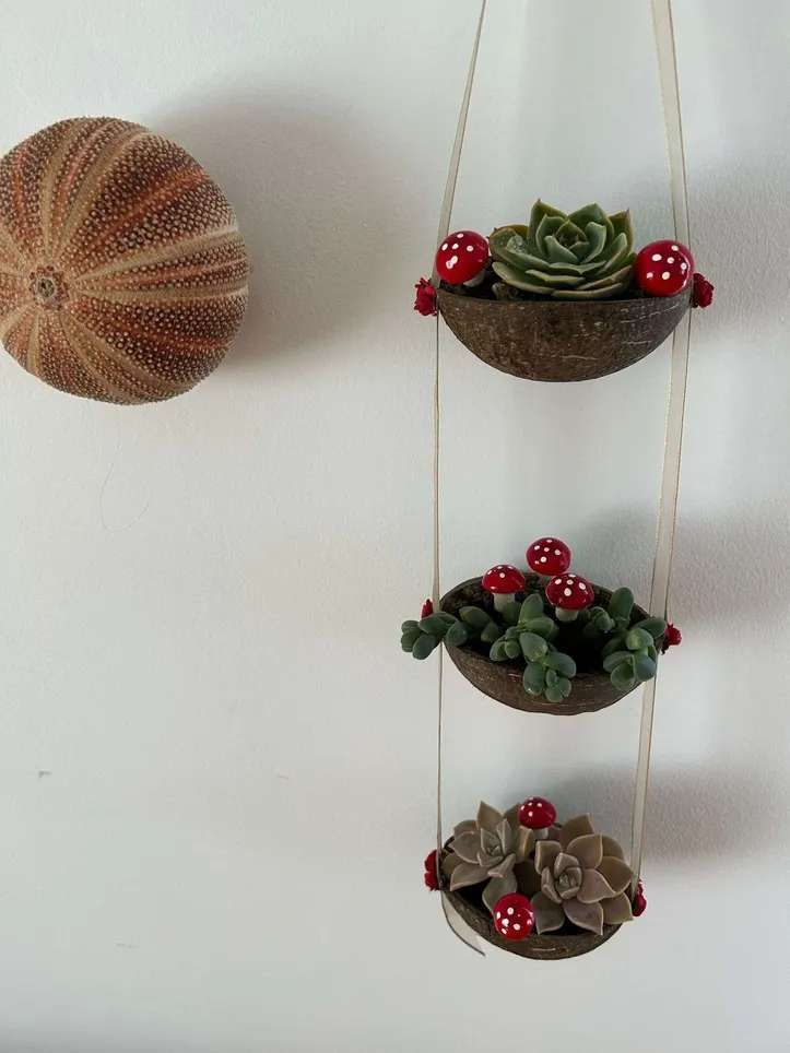 como fazer artesanato com casca de coco passo a passo