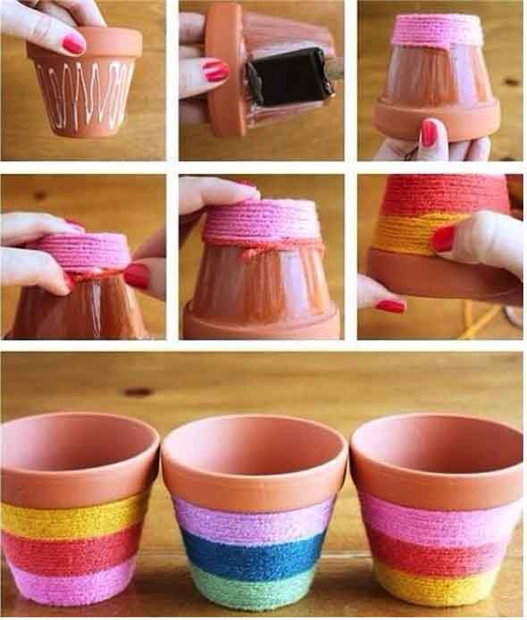 diy com disquetes e barbante passo a passo