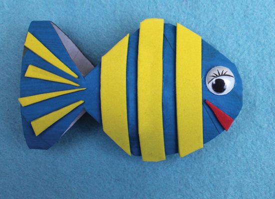 como pintar garrafa pet para artesanato de peixe