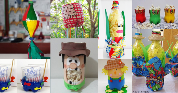 artesanato com garrafa pet para festa infantil