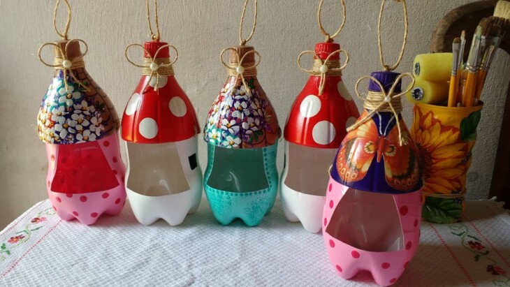 Como Fazer Brinquedos Reciclados de Garrafa PET para Festas