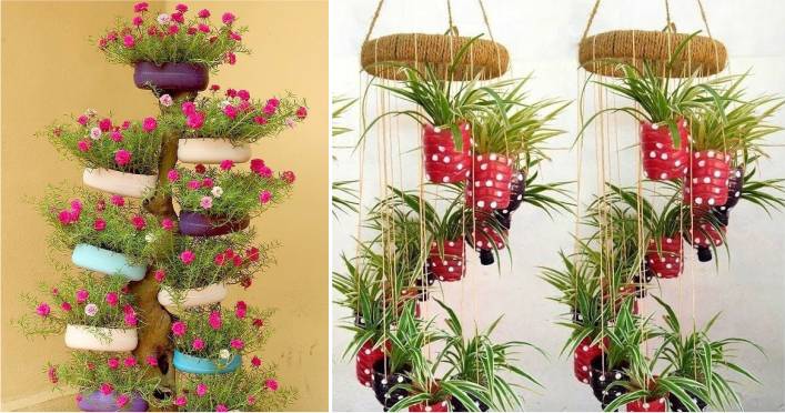 Dicas de decoração para vasos de garrafa PET