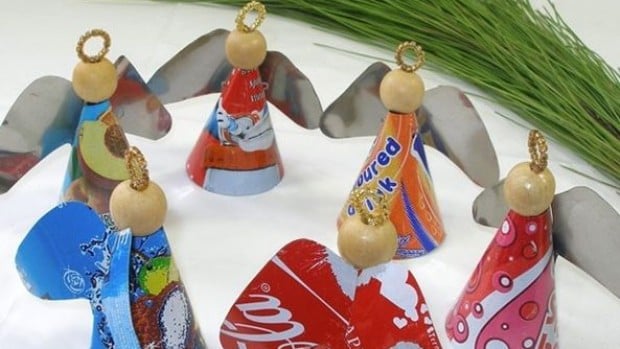 artesanato com latas de alumnio