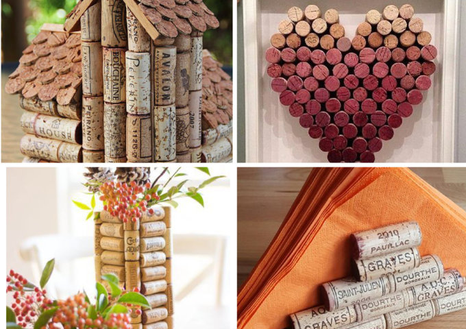 artesanato com rolha de vinho