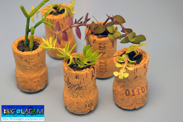 artesanato com rolhas de champagne