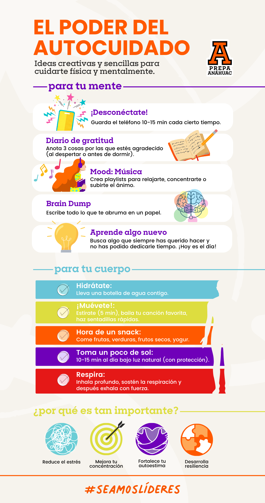 Guia completo de autocuidado físico para estudantes universitários