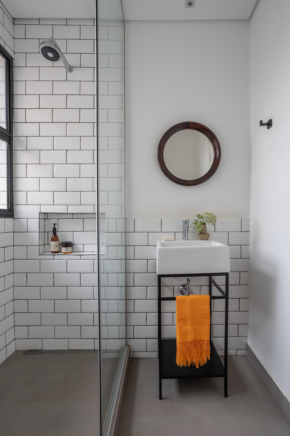 azulejo metro white banheiro