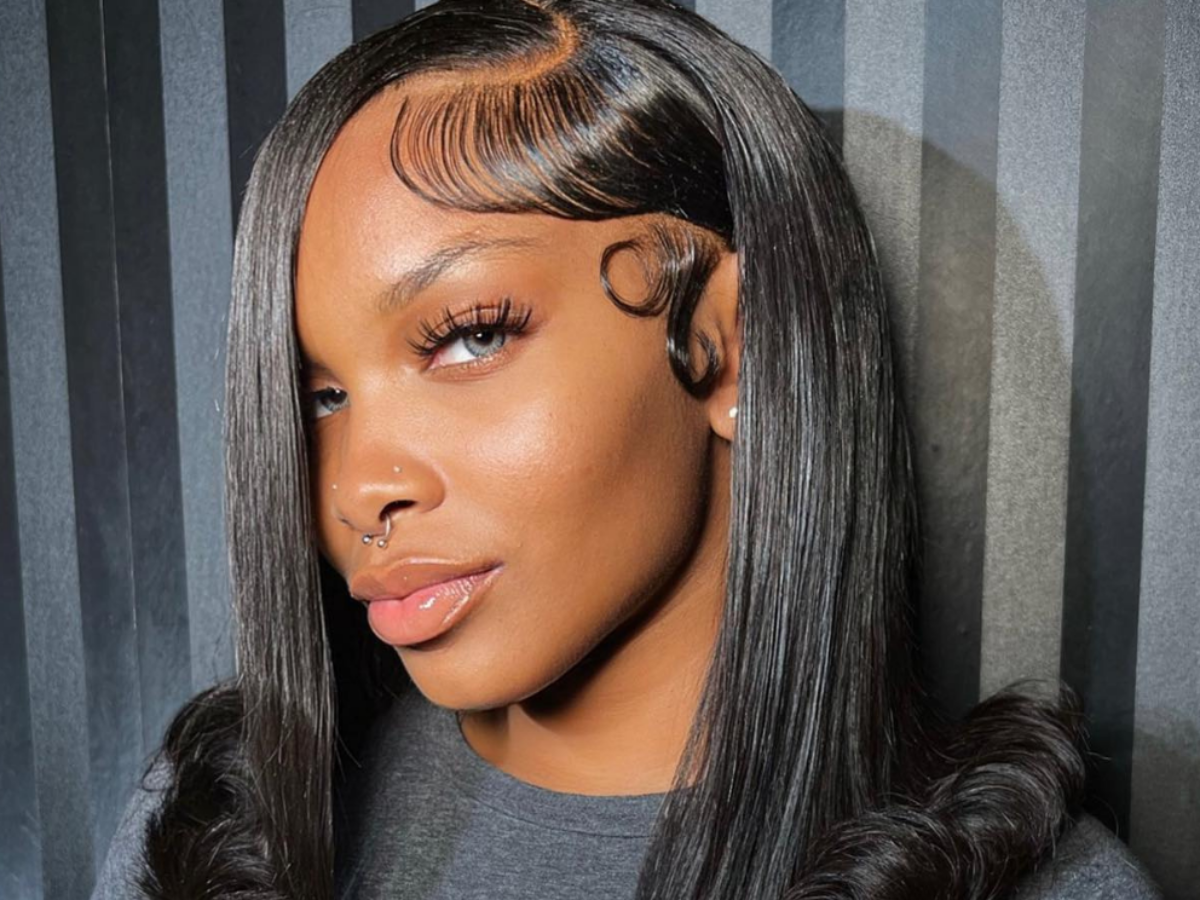 Baby hair em coque