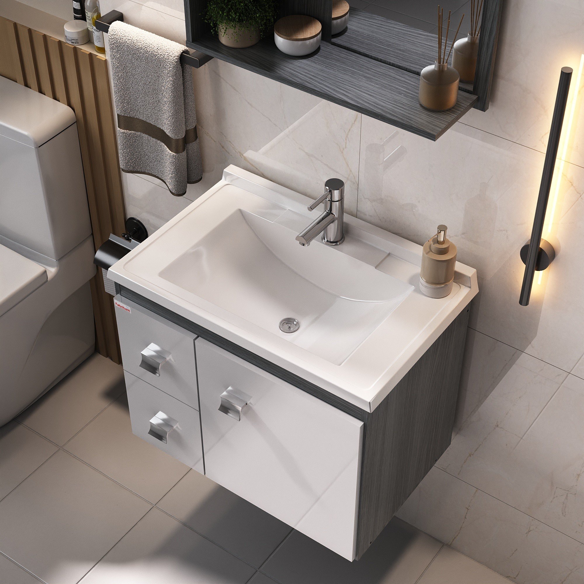 bancada de banheiro pequena para lavabo