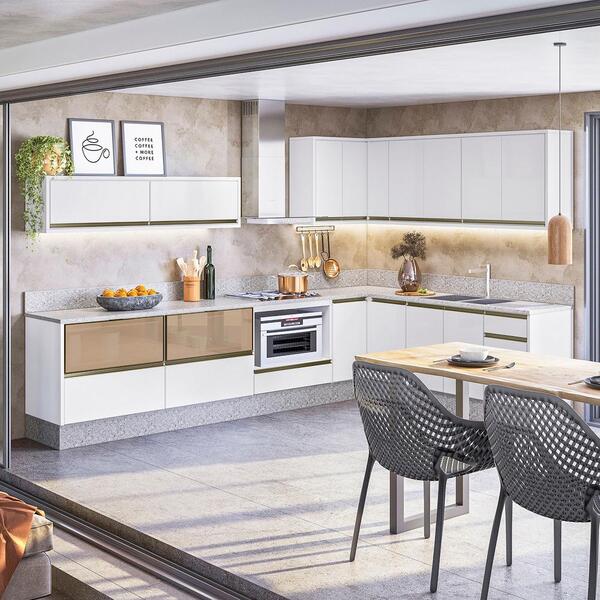 modelos de bancada de cozinha de canto inspiradores