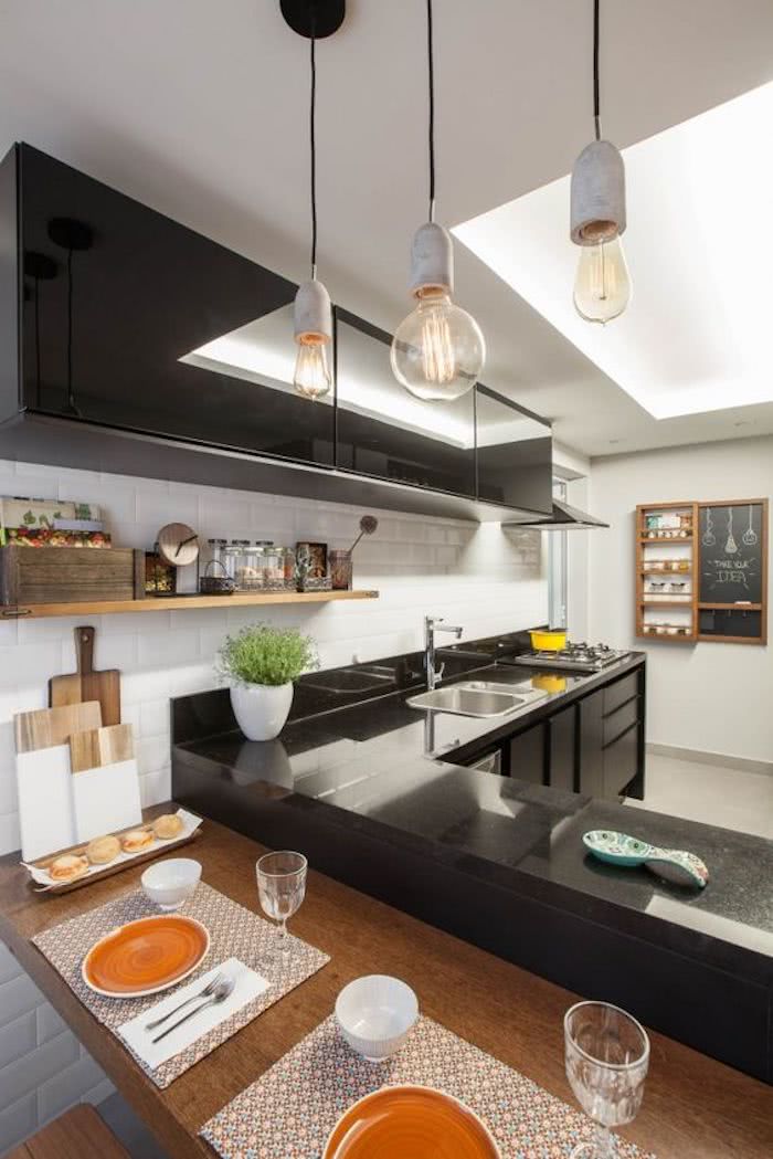 bancada de cozinha em l
