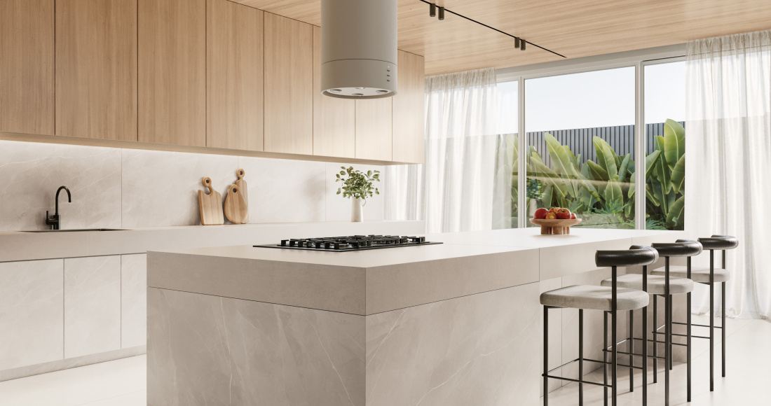 bancada de porcelanato para cozinha