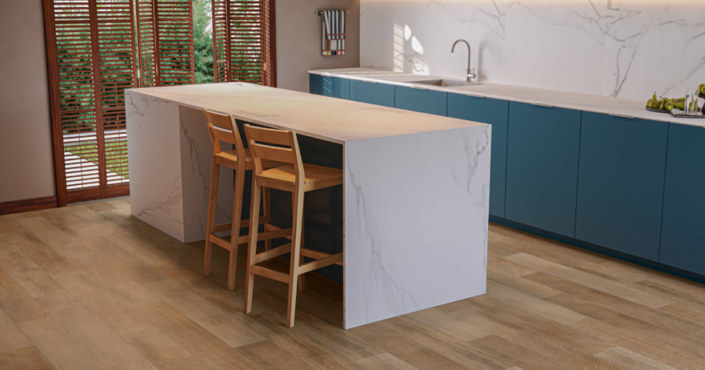 Porcelanato imitando madeira: a tendência para sua cozinha