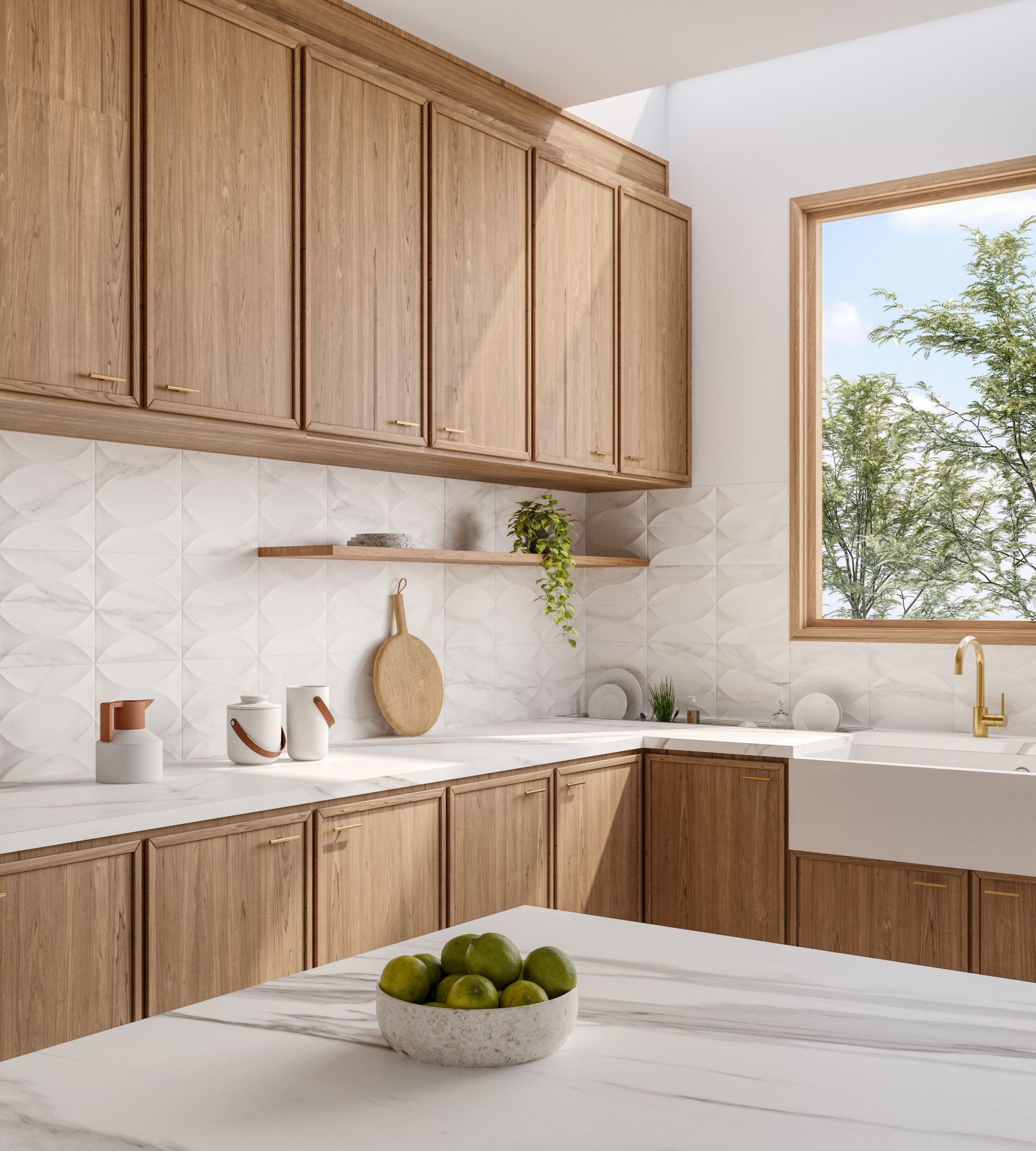 Porcelanato imitando madeira: a tendência para sua cozinha