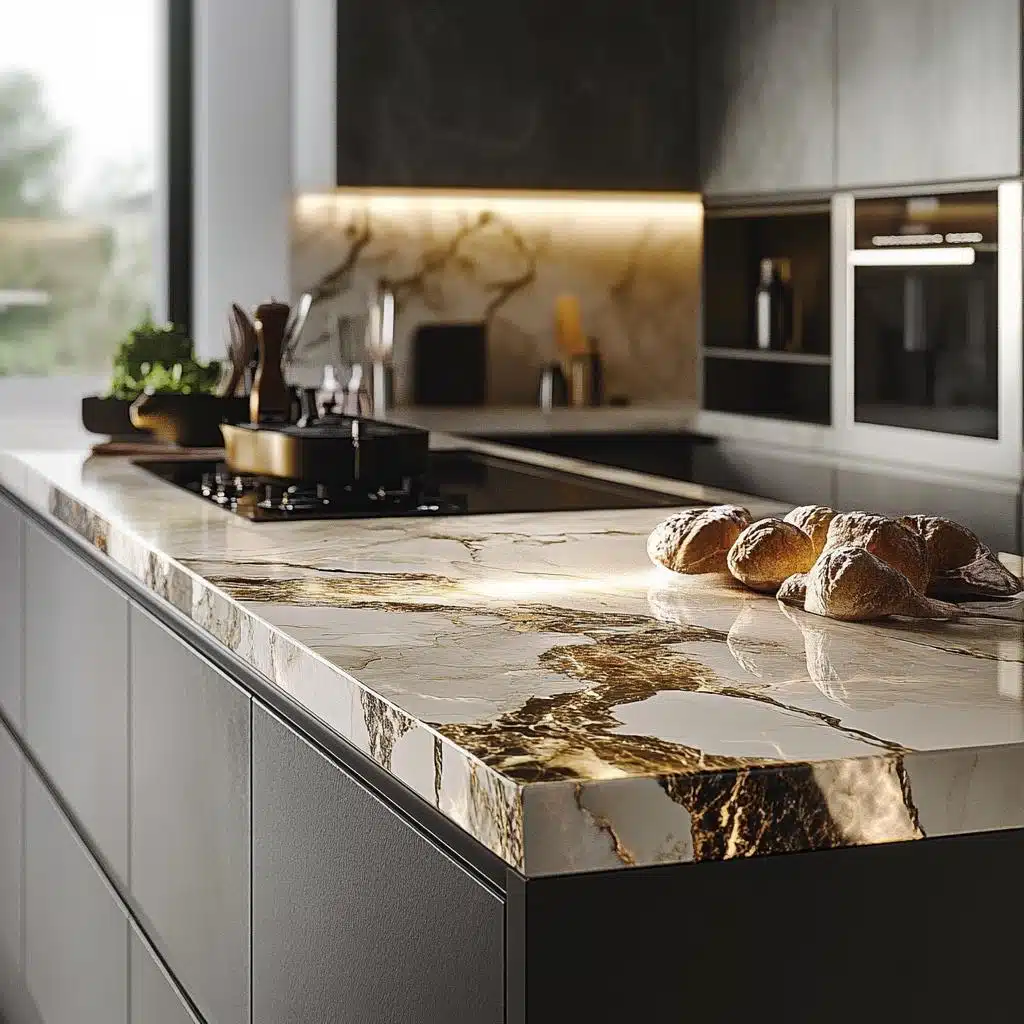 bancada de porcelanato para cozinha